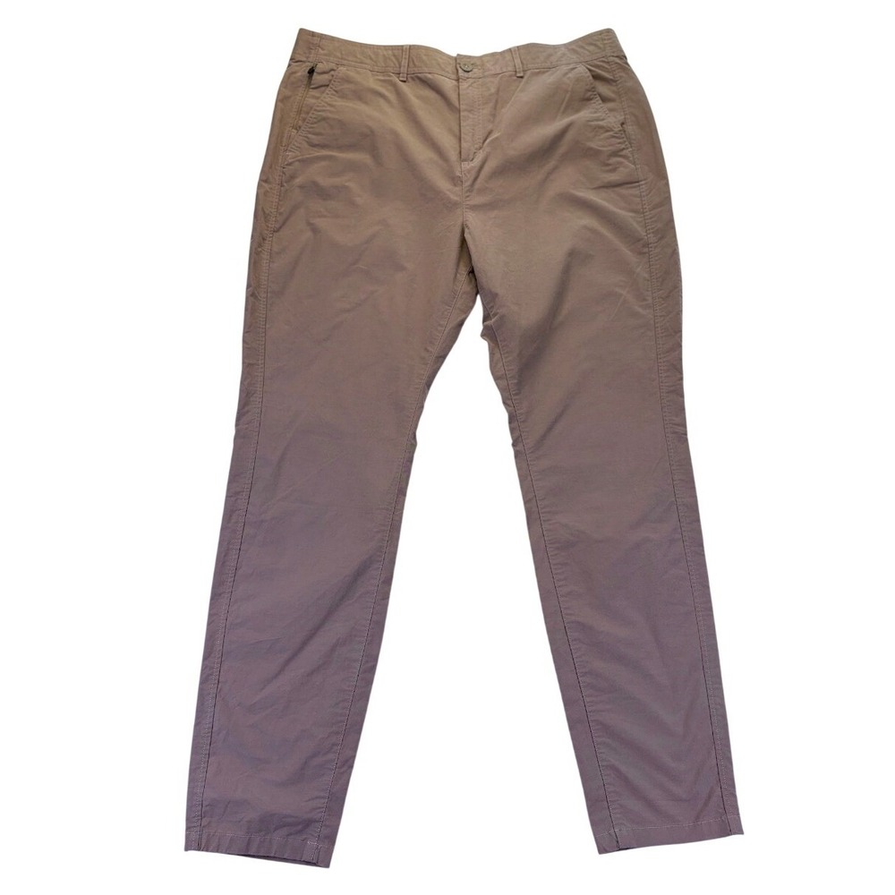 Eddie Bauer Voyager HR Chino Slim Pants Womens 16 Driftwood Brown NWT Gorpcore